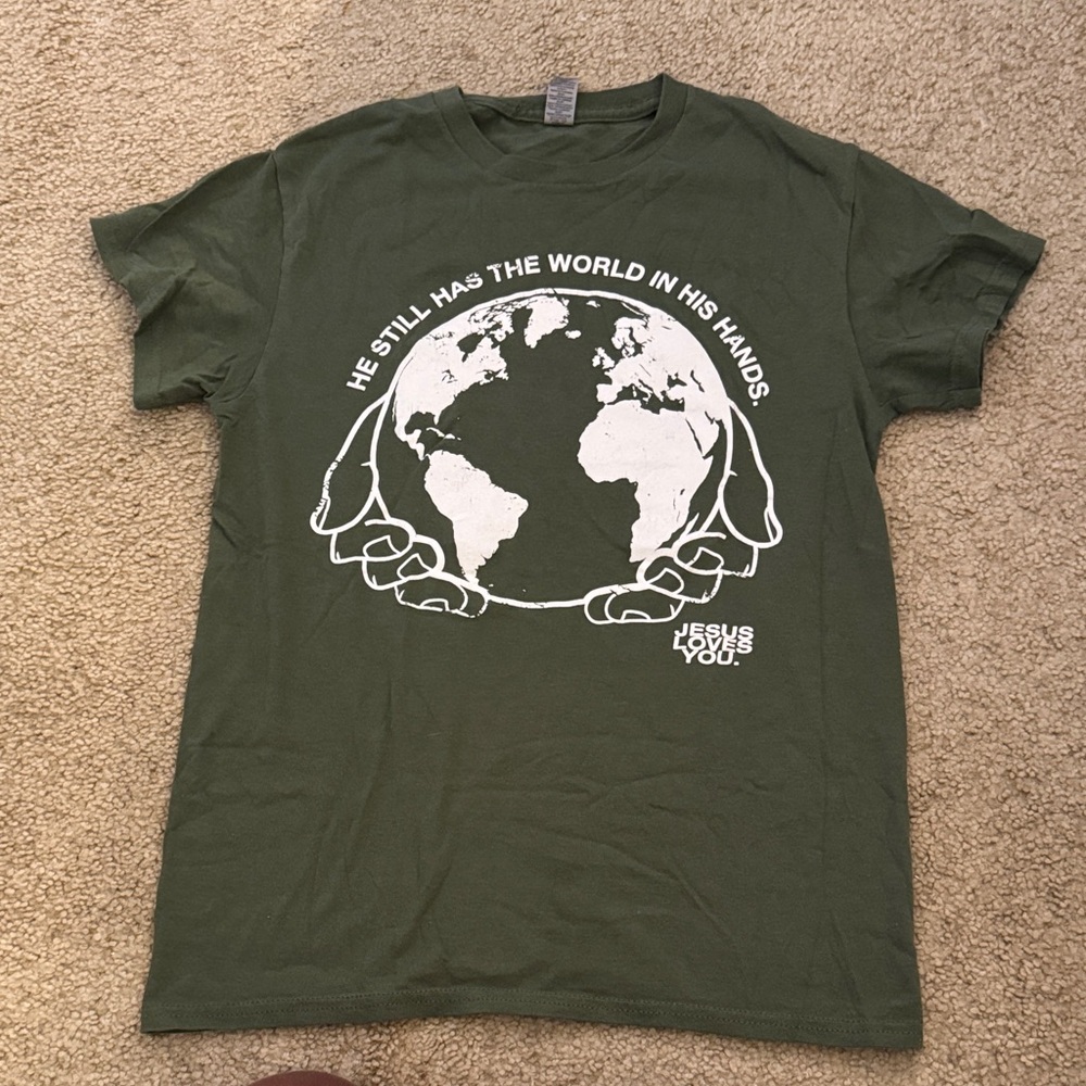Green Graphic Short Sleeve Tee